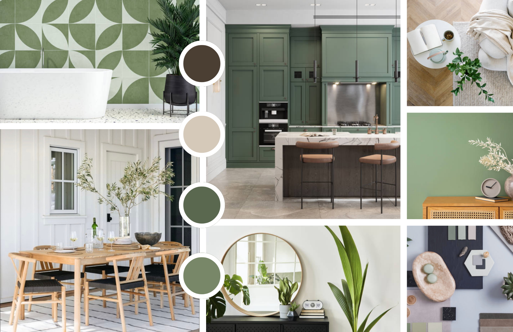 Go For It Green Interior Mood Board